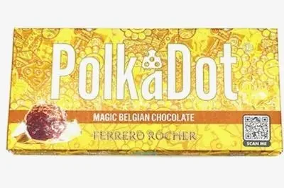 Polkadot Ferrero Rocher Magic Mushroom Chocolate